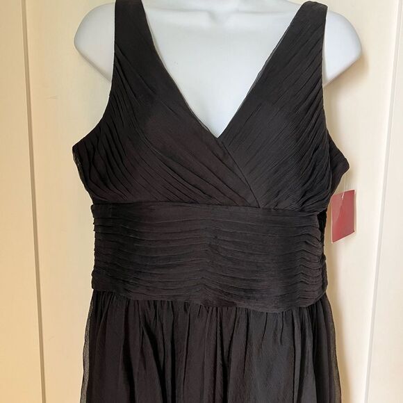 NWT JS Collection 100% Silk Evening Sleeveless Little Black Holiday Dress Sz 12 - Picture 7 of 10